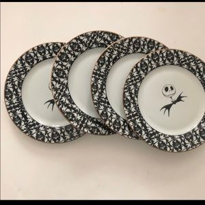 Disney jack skellington plate set